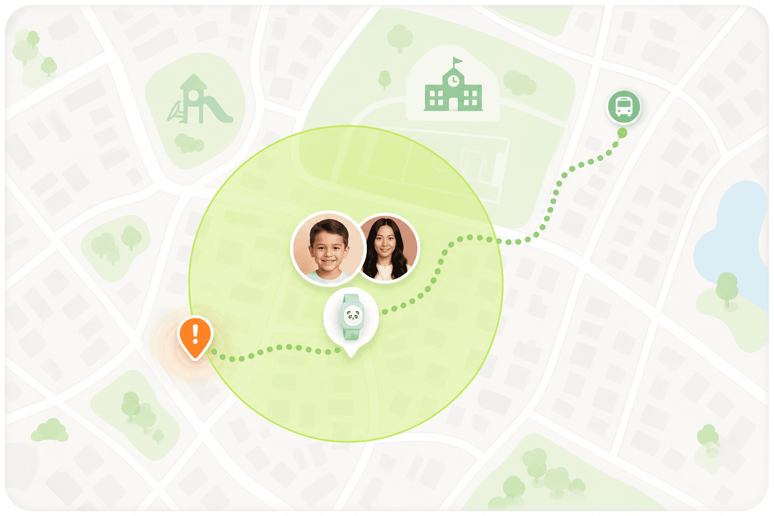 Trusted place map coverage