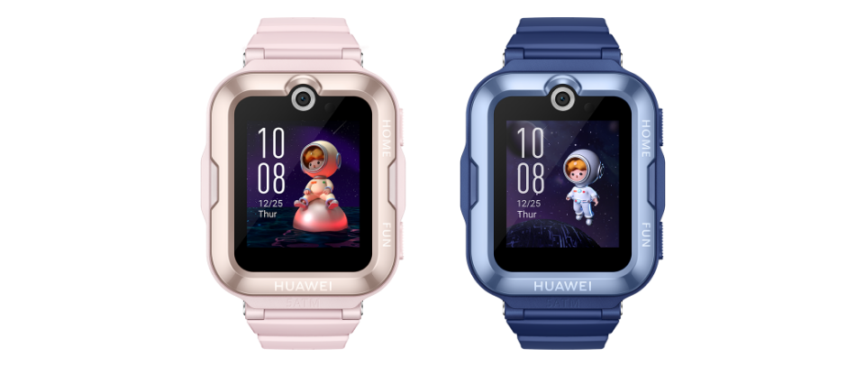 HUAWEI WATCH KIDS 4 Pro in pink and blue