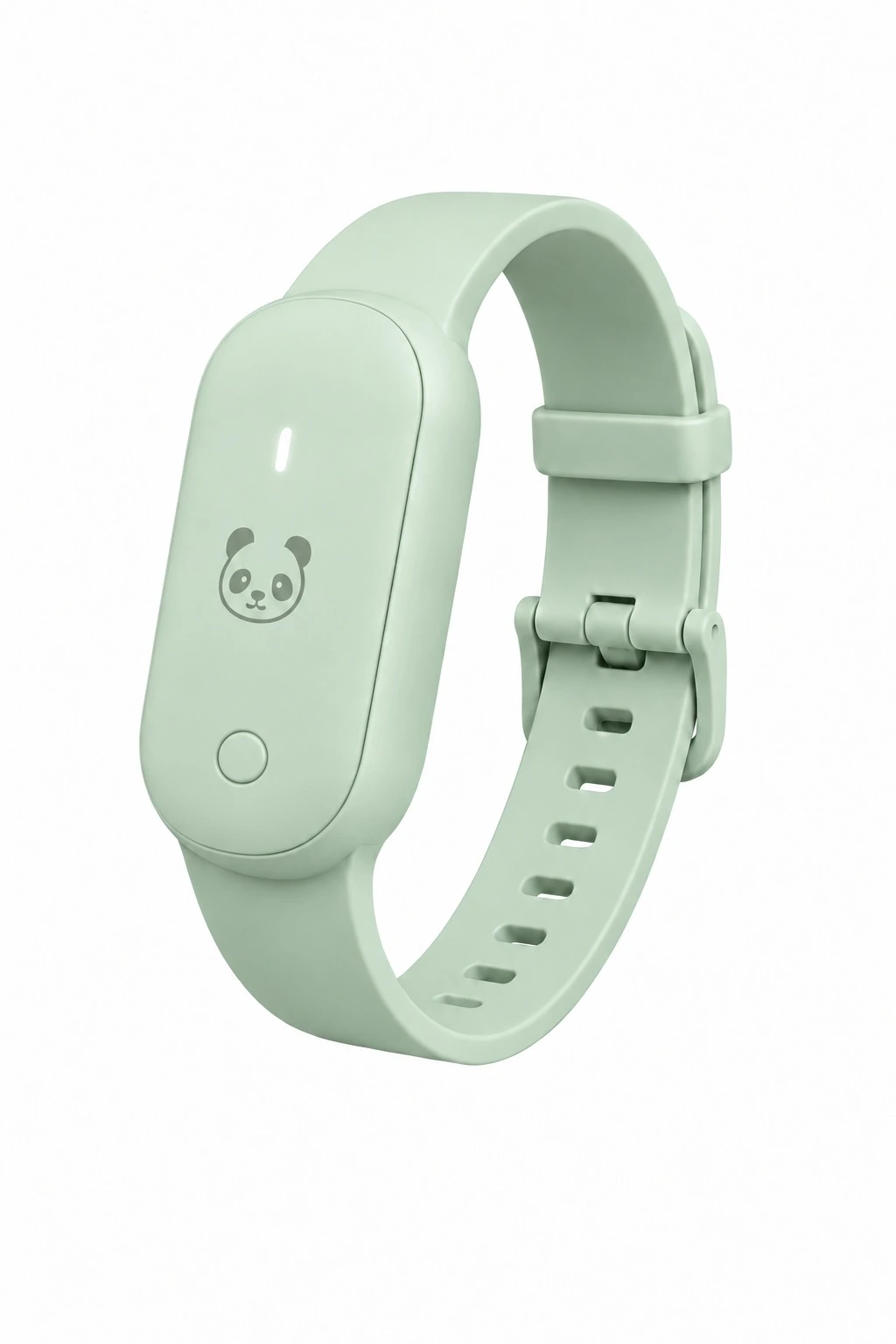 Mint Panda Standard wristband with the complete strap and Panda logo.